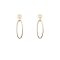 Boucle d'oreille femme en plaqué doré or 18K, bijoux en tendance.