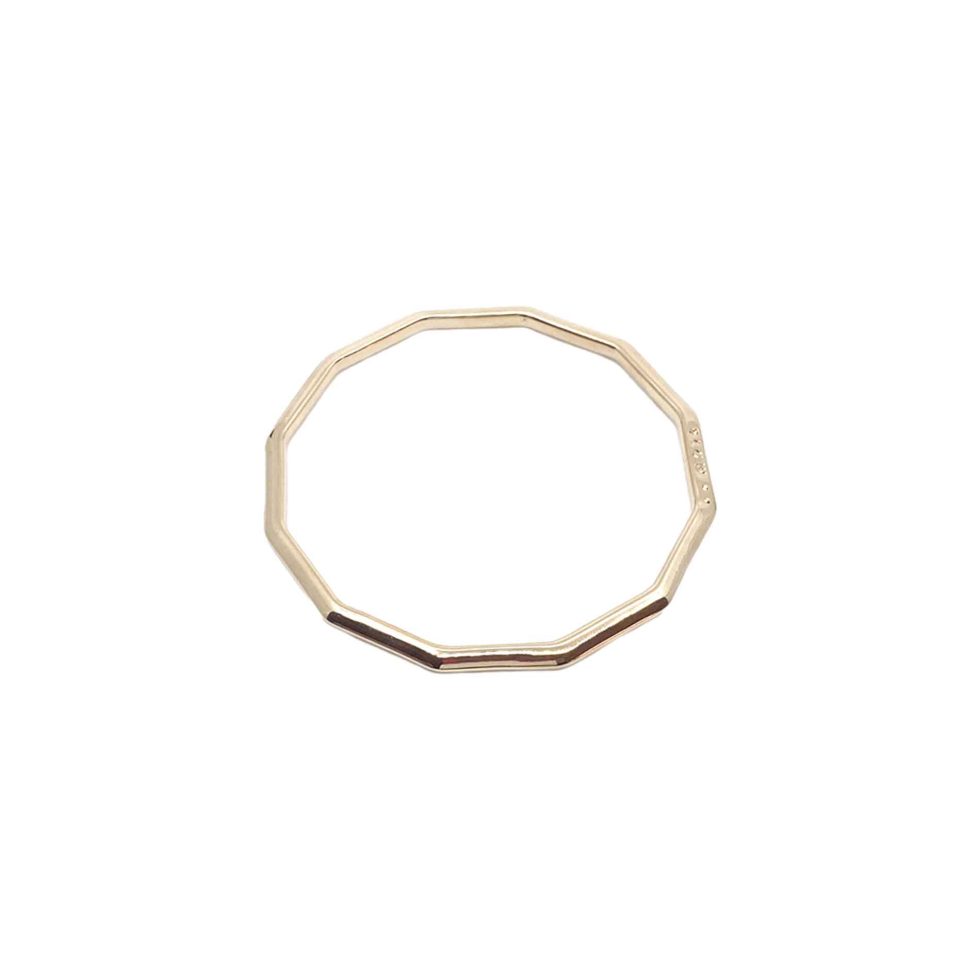 Jonc femme en plaqué or 18k, bijoux intemporel.