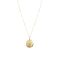 Ras de cou en acier inoxydable doré avec pendentif, bijoux fantaisie minimaliste.