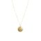 Ras de cou en acier inoxydable doré avec pendentif, bijoux fantaisie minimaliste.